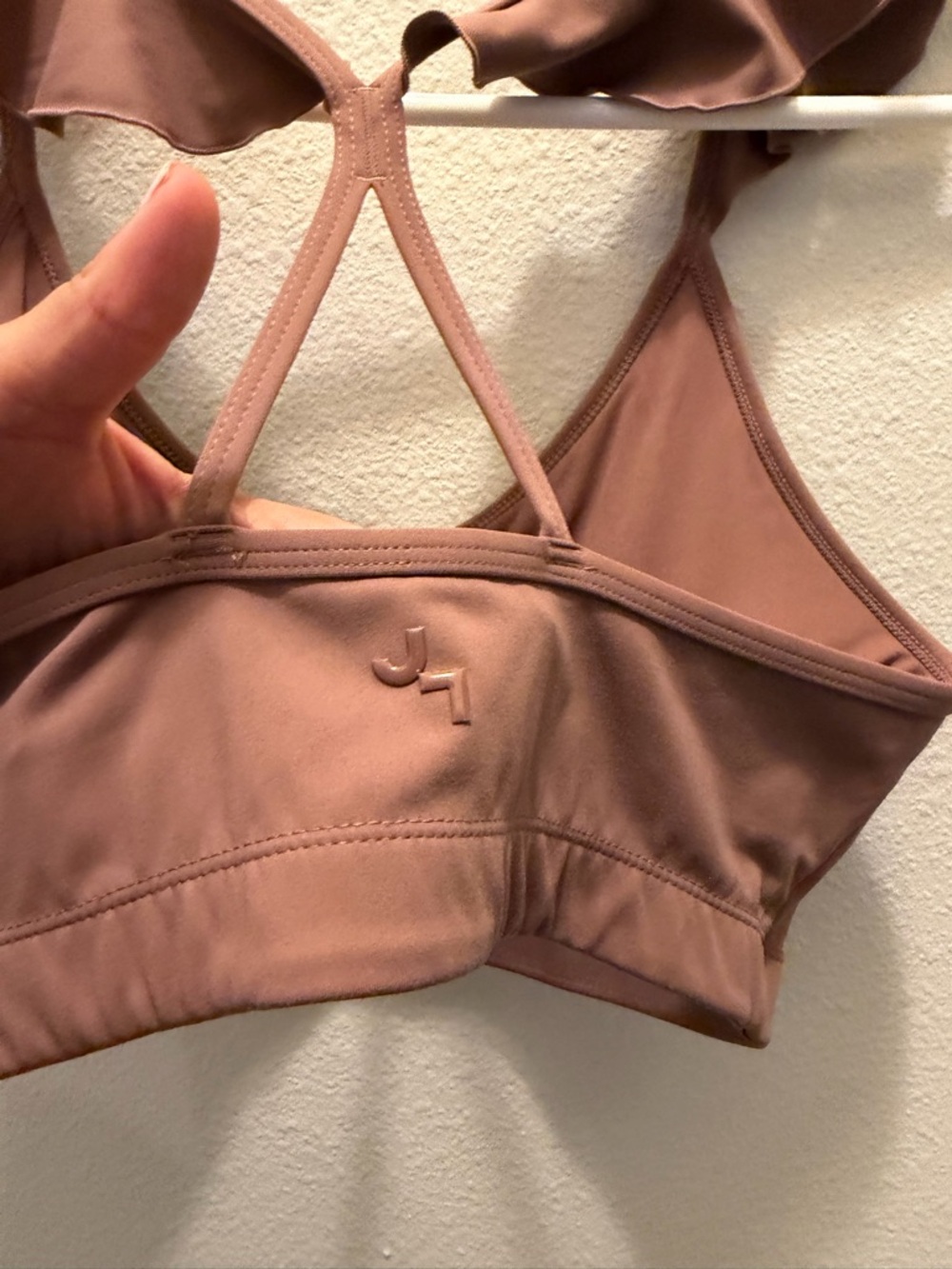 Target JoyLab Ruffle-Strap Sports Bra - Picture 4 of 6